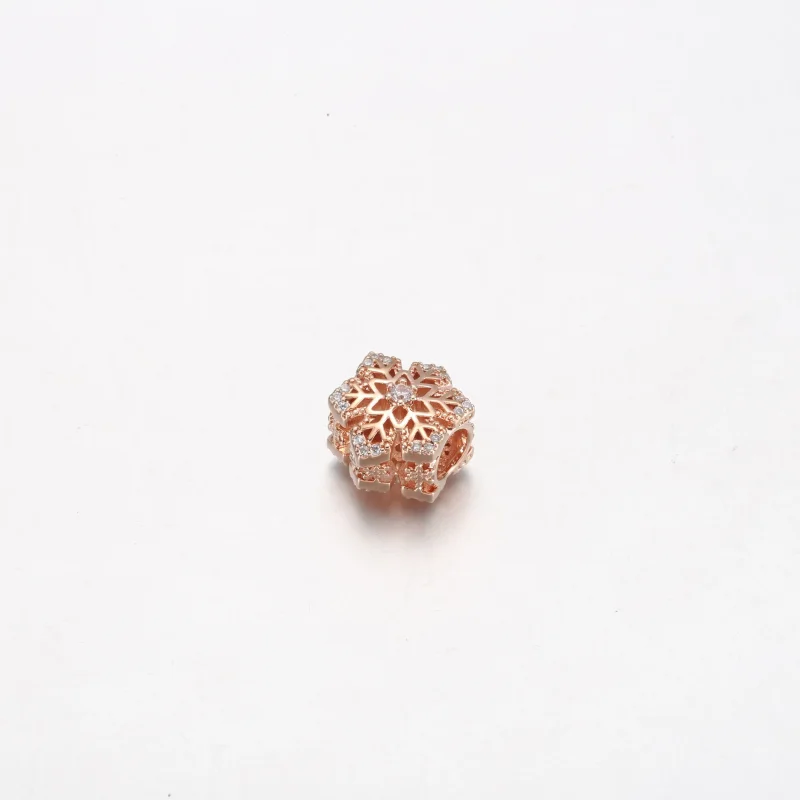 (slika za) Pandora praznični obesek s snežinkami - 782378C01 - Ogled 2