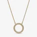Pandora Signature Pavé & Hearts Circle Ogrlica z obeskom - 362735C01-45
