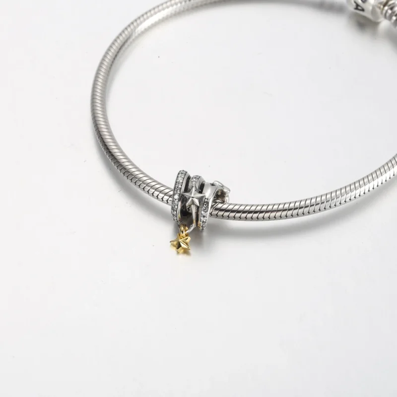 (slika za) Pandora spiralni obesek padajoča zvezda - 762206C01 - Ogled 5