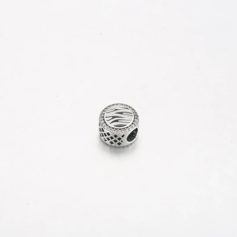 (slika za) Pandora srebrni obesek s potiskom Zebra - 792016CZ_E025 - Ogled 2
