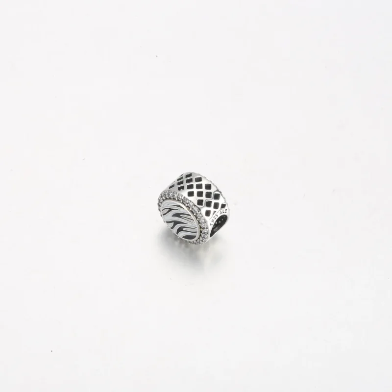 (slika za) Pandora srebrni obesek s potiskom Zebra - 792016CZ_E025 - Ogled 4