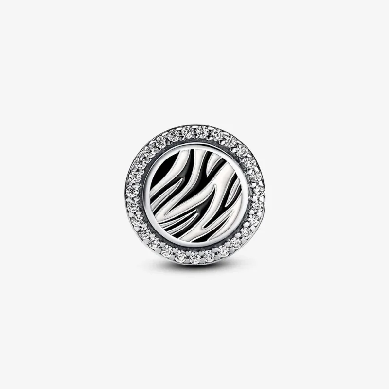 (slika za) Pandora srebrni obesek s potiskom Zebra - 792016CZ_E025 - Ogled 6