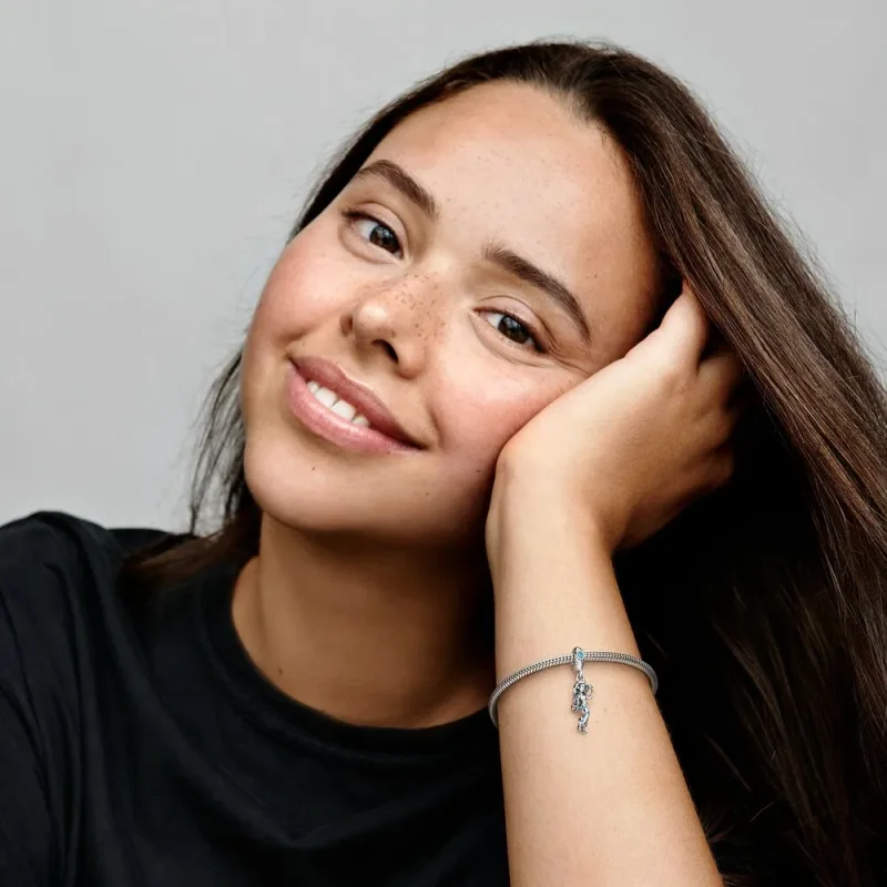 (slika za) PANDORA Viseči obesek s princeso Jasmino iz Disneyjevega Aladina - 792343C01 - Ogled 5