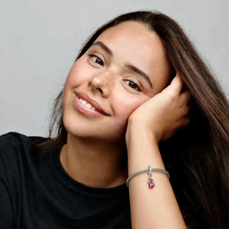 (slika za) PANDORA Viseči obesek z visečim Marvelovim Spider-Manom - 792323C01 - Ogled 5