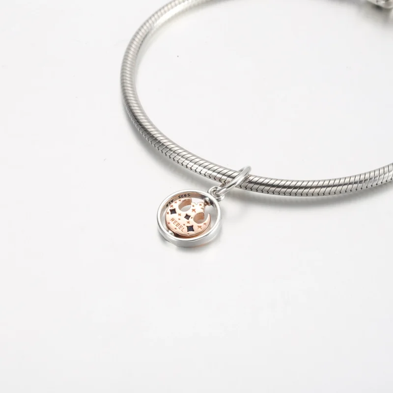 (slika za) PANDORA Vrtljivi obesek s simbolom Star Wars™ Rebel Alliance™ - 380789C01 - Ogled 4