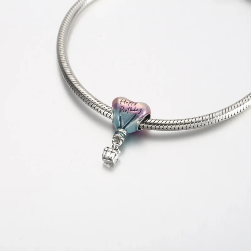 (slika za) PANDORA Vse najboljše za rojstni dan – obesek z balonom - 791501C01 - Ogled 4