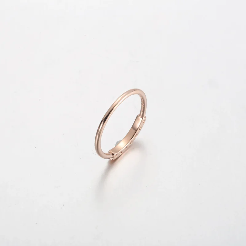 (slika za) Prstan Pandora Signature I-D v slogu pavé - 182283C01 - Ogled 5