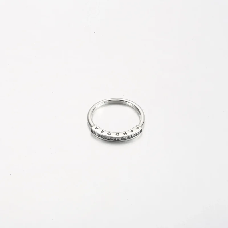 (slika za) Prstan Pandora Signature I-D v slogu pavé - 192283C01 - Ogled 3