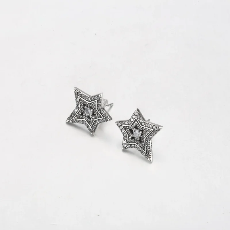 (slika za) Uhani Pandora Celestial Asymmetric Star Stud - 292415C01 - Ogled 2