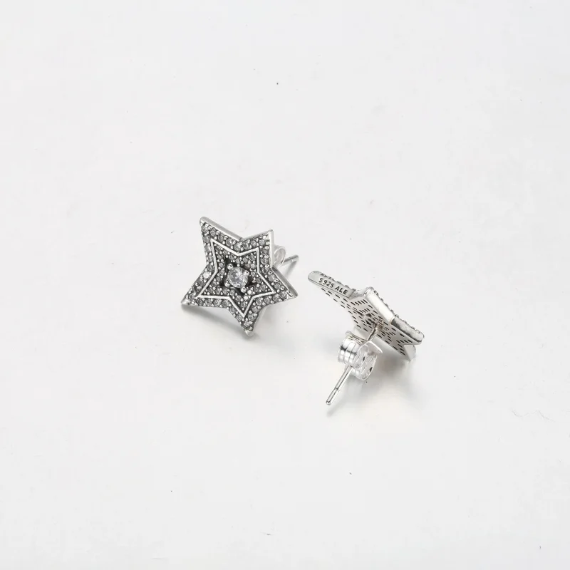 (slika za) Uhani Pandora Celestial Asymmetric Star Stud - 292415C01 - Ogled 3