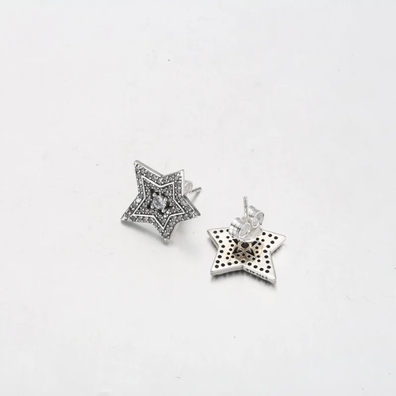 (slika za) Uhani Pandora Celestial Asymmetric Star Stud - 292415C01 - Ogled 4