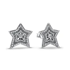 (slika za) Uhani Pandora Celestial Asymmetric Star Stud - 292415C01