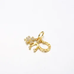 Viseči obesek Pandora Lucky Clover, Wishbone & Horseshoe - 752337c01