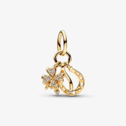 Viseči obesek Pandora Lucky Clover, Wishbone & Horseshoe - 752337c01