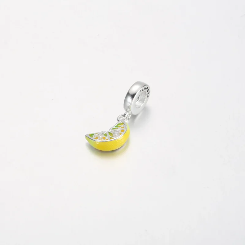 (slika za) Viseči obesek z rezino limone Pandora - 791696C01 - Ogled 2