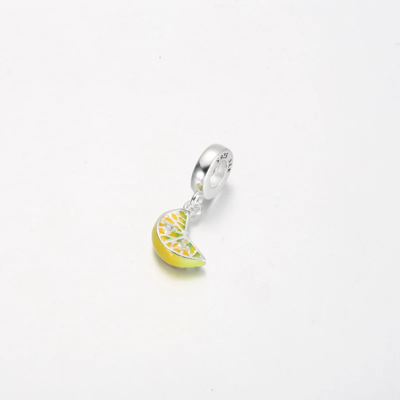 (slika za) Viseči obesek z rezino limone Pandora - 791696C01 - Ogled 3