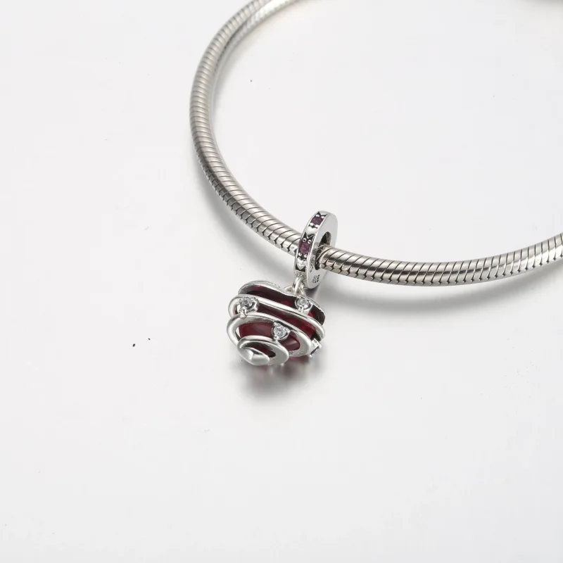 (slika za) Viseči spiralni obesek Pandora Reveal Your Love Heart - 791131C01 - Ogled 4