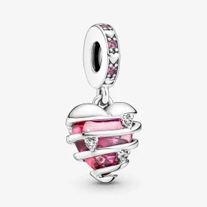 (slika za) Viseči spiralni obesek Pandora Reveal Your Love Heart - 791131C01