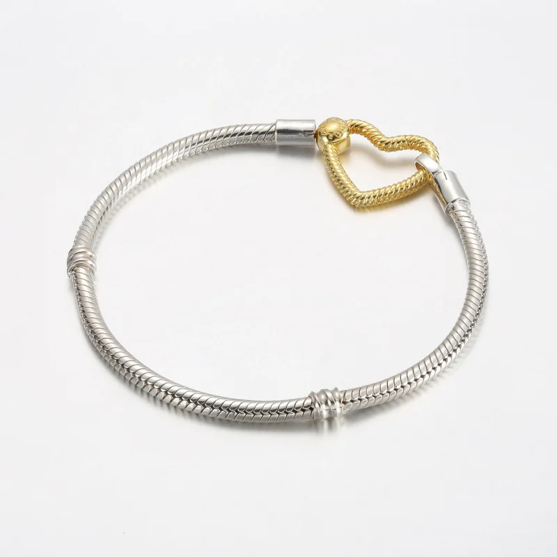 (slika za) Zapestnica Pandora Moments s srčasto zaponko - 569539C00 - Ogled 2