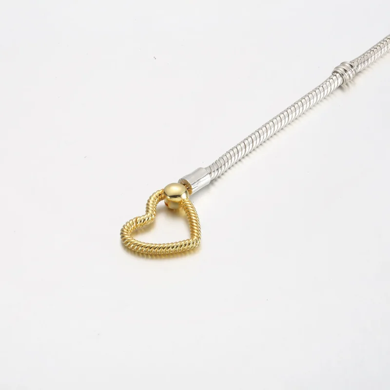 (slika za) Zapestnica Pandora Moments s srčasto zaponko - 569539C00 - Ogled 3