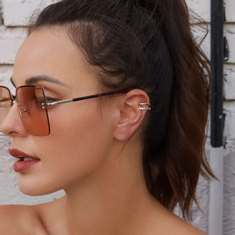 (slika za) Dvoslojna ušesna manšeta v stilu PANDORA - BSE964 - Ogled 5