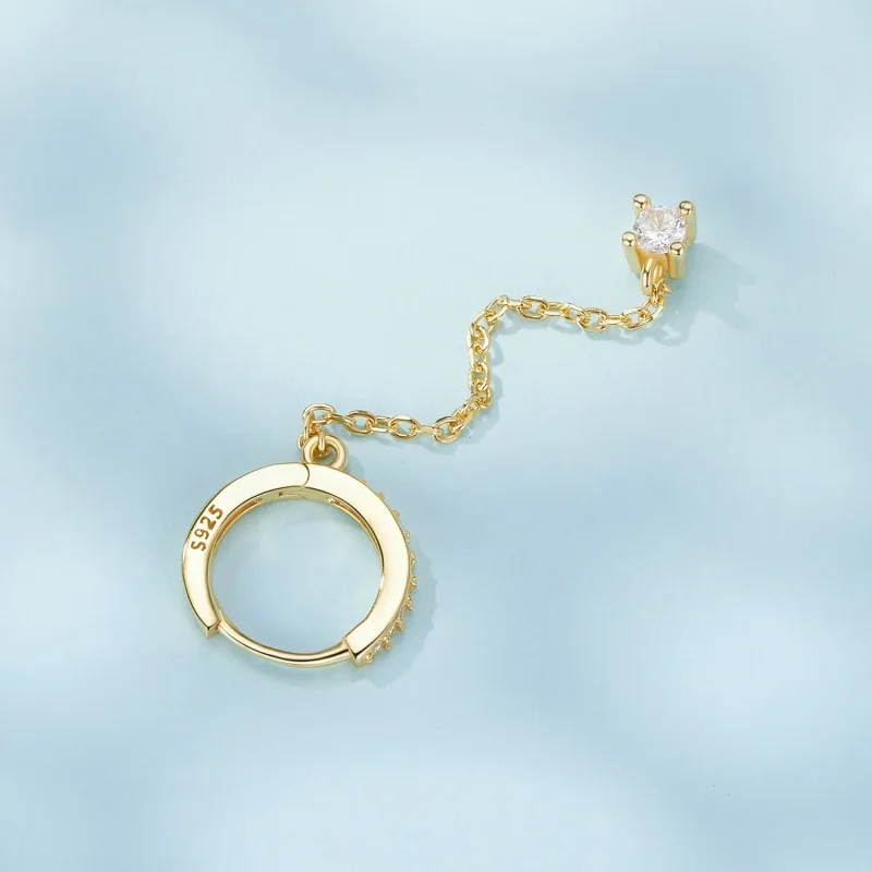 (slika za) Izvrstni pozlačeni uhani v stilu PANDORA - SCE1678-B - Ogled 4