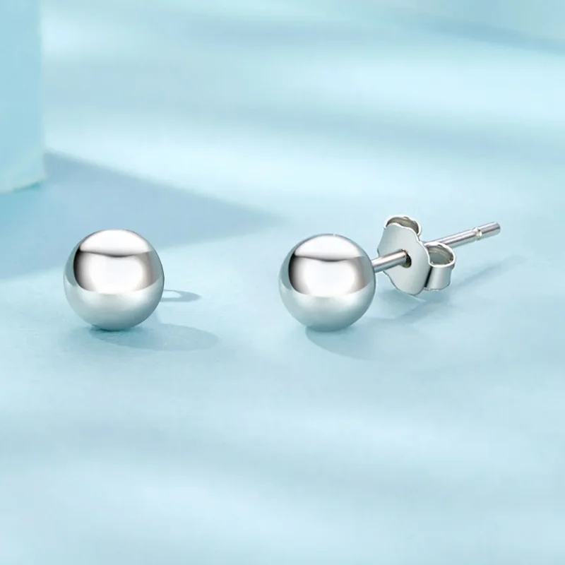 (slika za) Majhni kroglični uhani v slogu PANDORA - SCE1725-S - Ogled 4