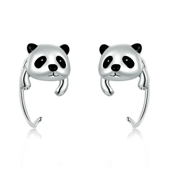 (slika za) Mini panda uhani v stilu PANDORA - BSE568