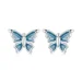 Modri uhani z metulji v stilu PANDORA - BSE957