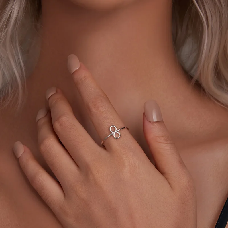 (slika za) Neskončni prstan v stilu PANDORA - SCR996-E - Ogled 5