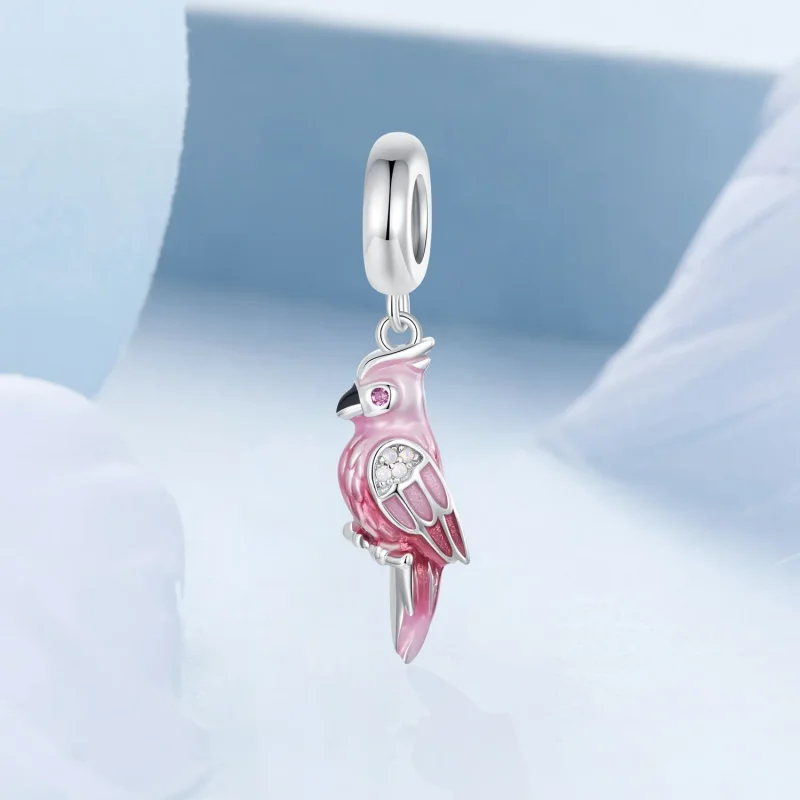 (slika za) Obesek PANDORA Style Pink Parrot - BSC971 - Ogled 2