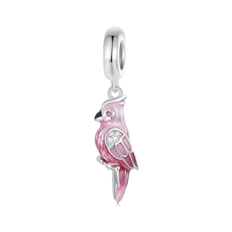 (slika za) Obesek PANDORA Style Pink Parrot - BSC971