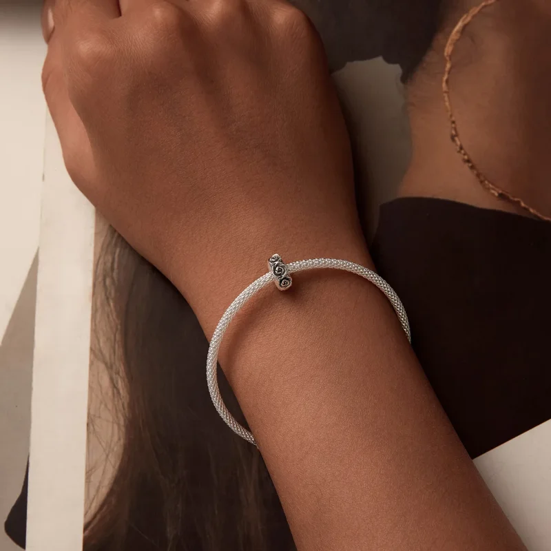 (slika za) Obesek za pozicioniranje zaponke v stilu PANDORA - SCC2706 - Ogled 6