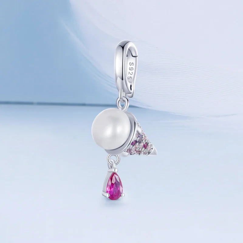 (slika za) Obesek za sladoled PANDORA Style Natural Pearl - BSC962 - Ogled 2