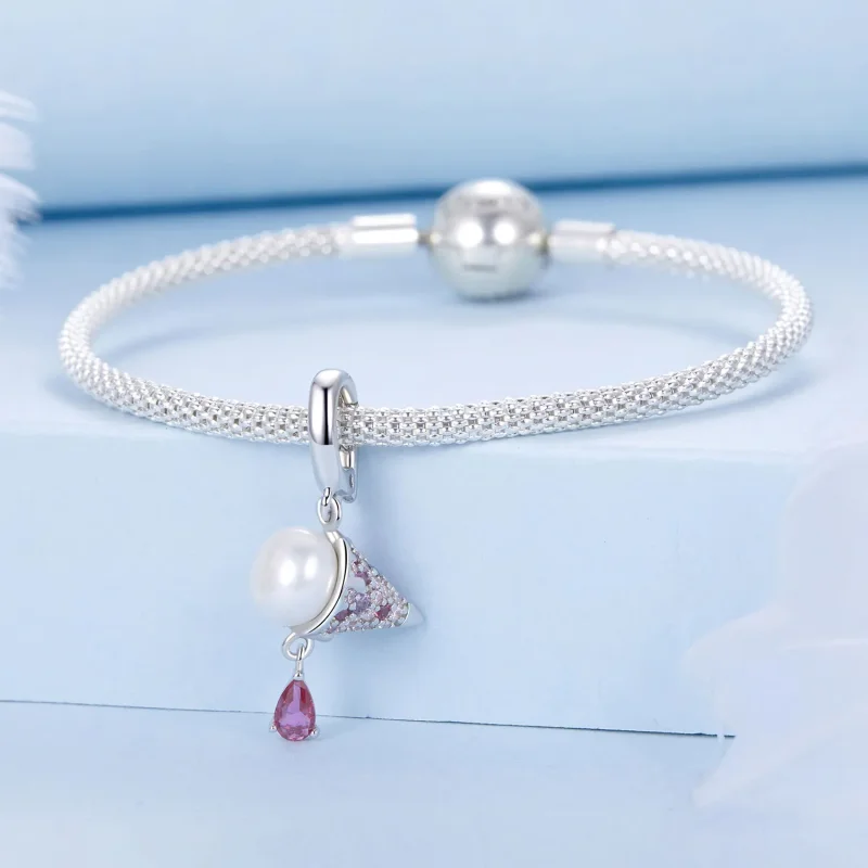 (slika za) Obesek za sladoled PANDORA Style Natural Pearl - BSC962 - Ogled 3