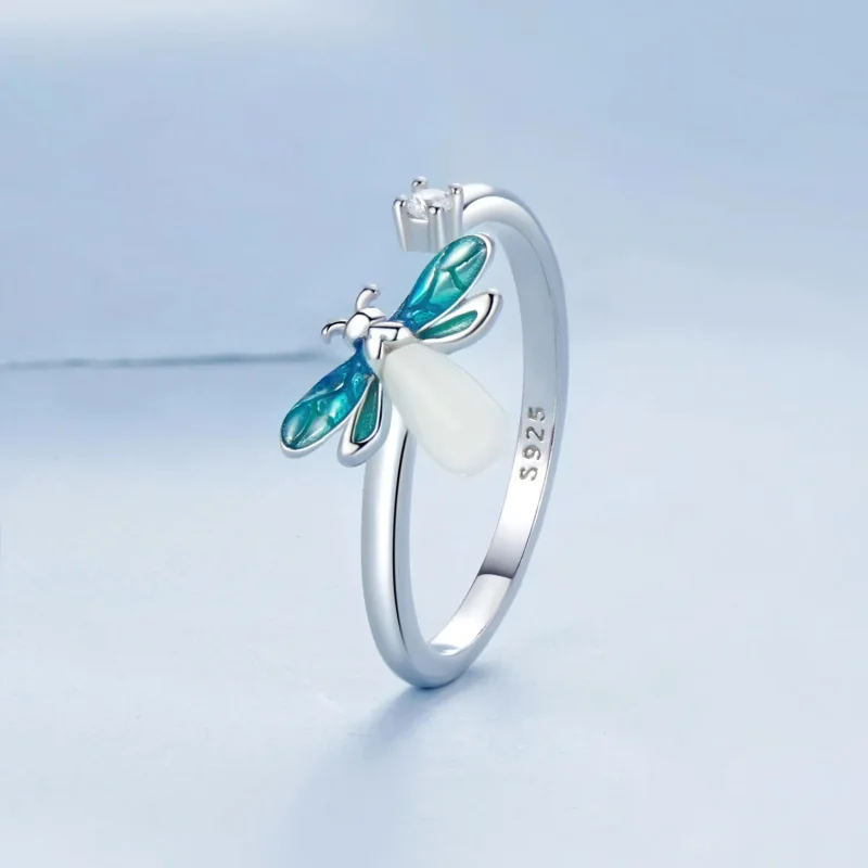 (slika za) Odprt prstan s kresnikom v stilu PANDORA - BSR514-E - Ogled 2