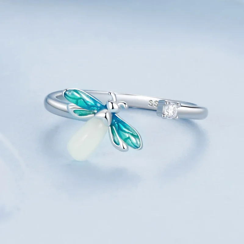 (slika za) Odprt prstan s kresnikom v stilu PANDORA - BSR514-E - Ogled 3