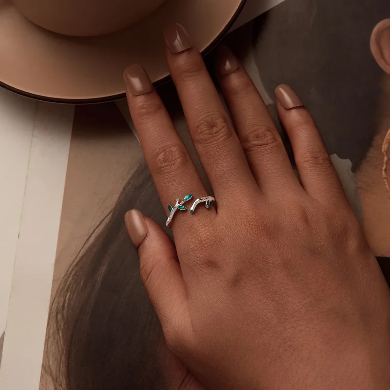 (slika za) Odprt prstan v stilu PANDORA - BSR517-E - Ogled 6