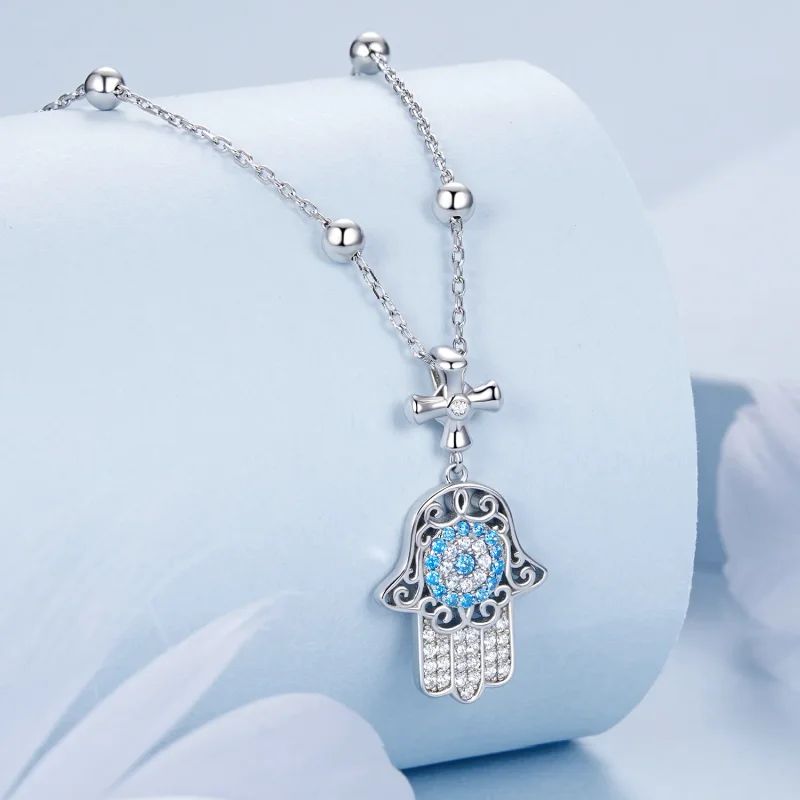 (slika za) Ogrlica PANDORA Style Hand Of Fatima - BSN369 - Ogled 2