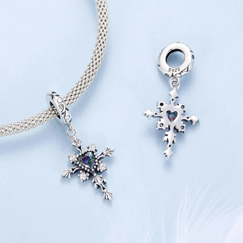 (slika za) PANDORA stilski obesek s križem - BSC970 - Ogled 4