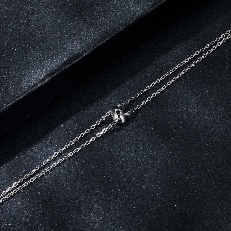 (slika za) PANDORA Style 1Ct dvoslojna zapestnica iz moissanita (en certifikat) - MSB012 - Ogled 4