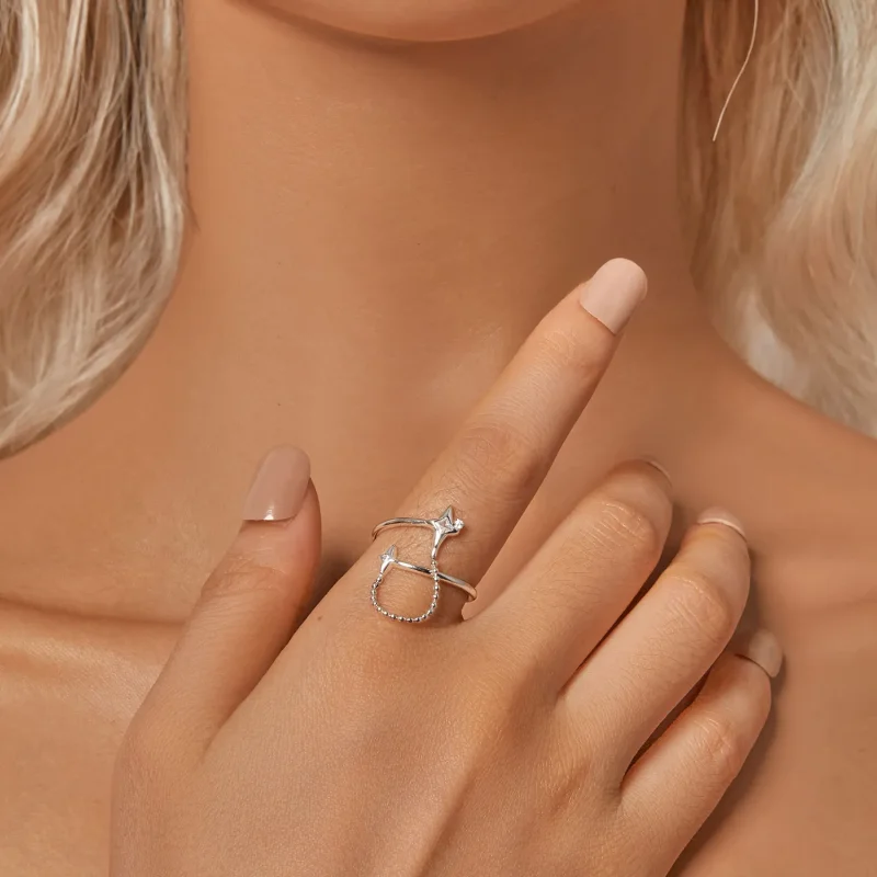 (slika za) PANDORA Style Odprt prstan Starlight - BSR519-E - Ogled 6