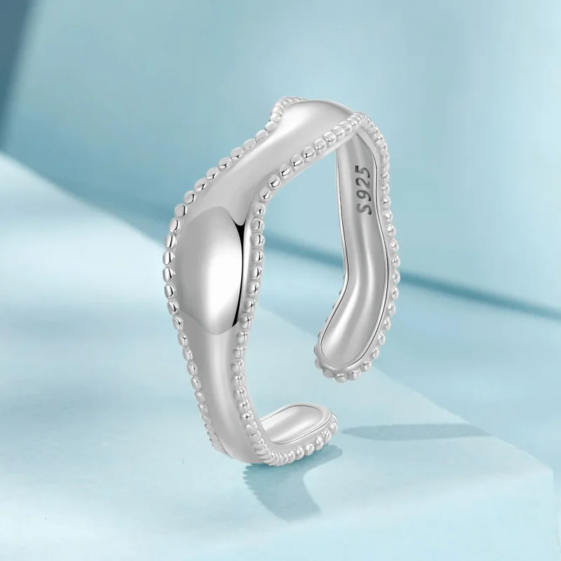 (slika za) PANDORA Style Wave Ring - SCR1002-E - Ogled 2