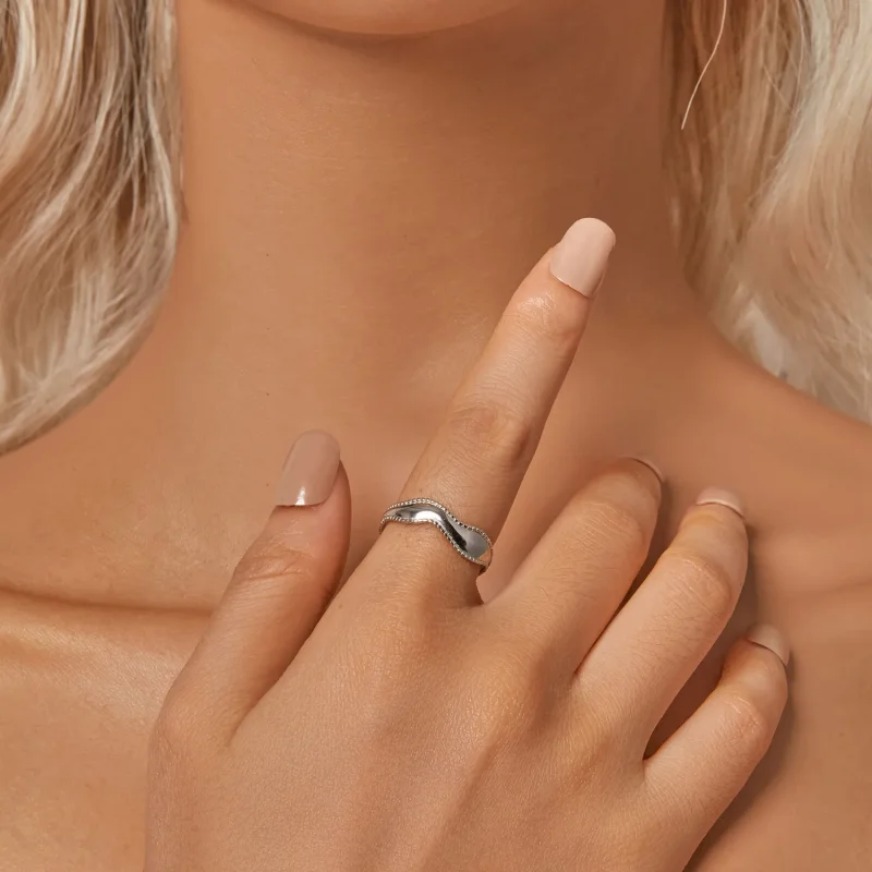 (slika za) PANDORA Style Wave Ring - SCR1002-E - Ogled 6