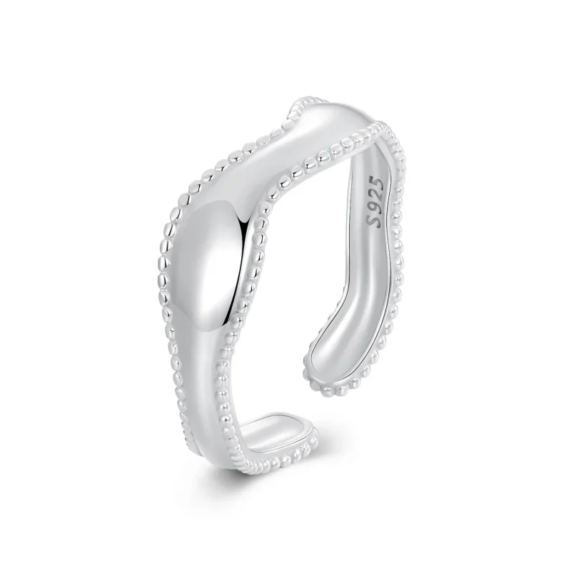 (slika za) PANDORA Style Wave Ring - SCR1002-E - Slika izdelka