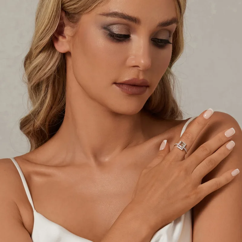 (slika za) Prstan s kamnitim kamnom v stilu PANDORA za dekleta - SCR999 - Ogled 4