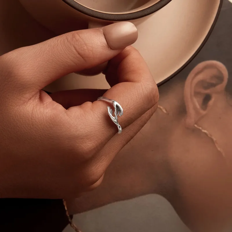 (slika za) Prstan varuh v stilu PANDORA - SCR1003-E - Ogled 5