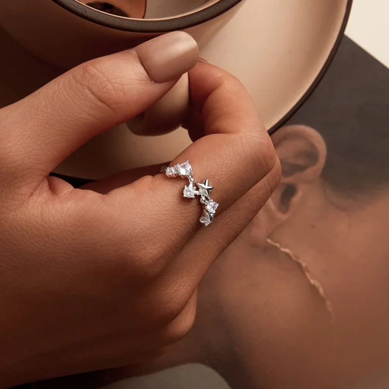 (slika za) Prstan z velikim vozom v stilu PANDORA - SCR1005 - Ogled 7