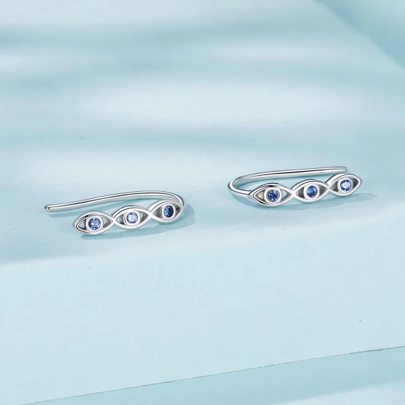 (slika za) Uhani s hudičevim očesom v stilu PANDORA - SCE1695 - Ogled 2