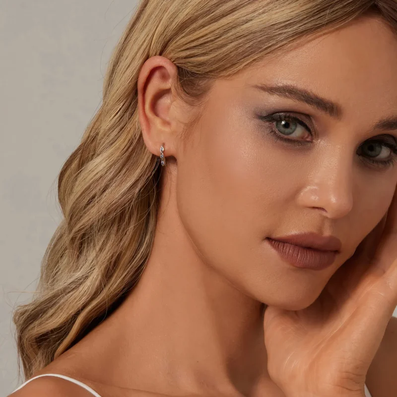 (slika za) Uhani s hudičevim očesom v stilu PANDORA - SCE1695 - Ogled 7